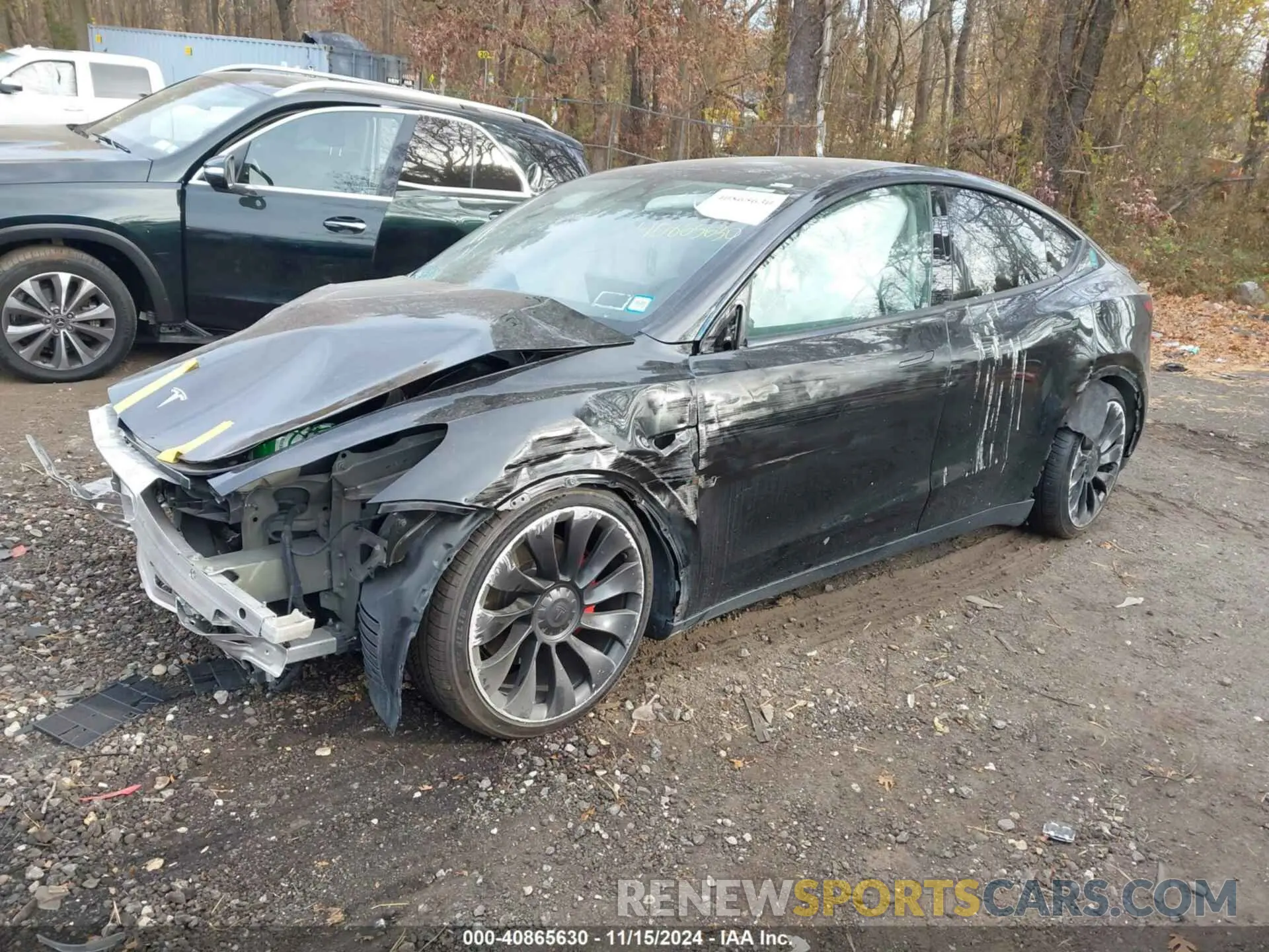2 Photograph of a damaged car 7SAYGDEF6NF531105 TESLA MODEL Y 2022