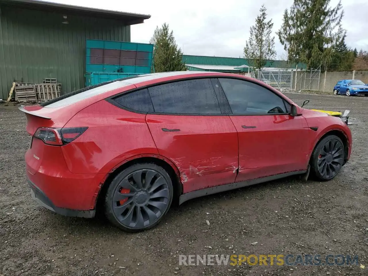 3 Photograph of a damaged car 7SAYGDEF6NF542413 TESLA MODEL Y 2022