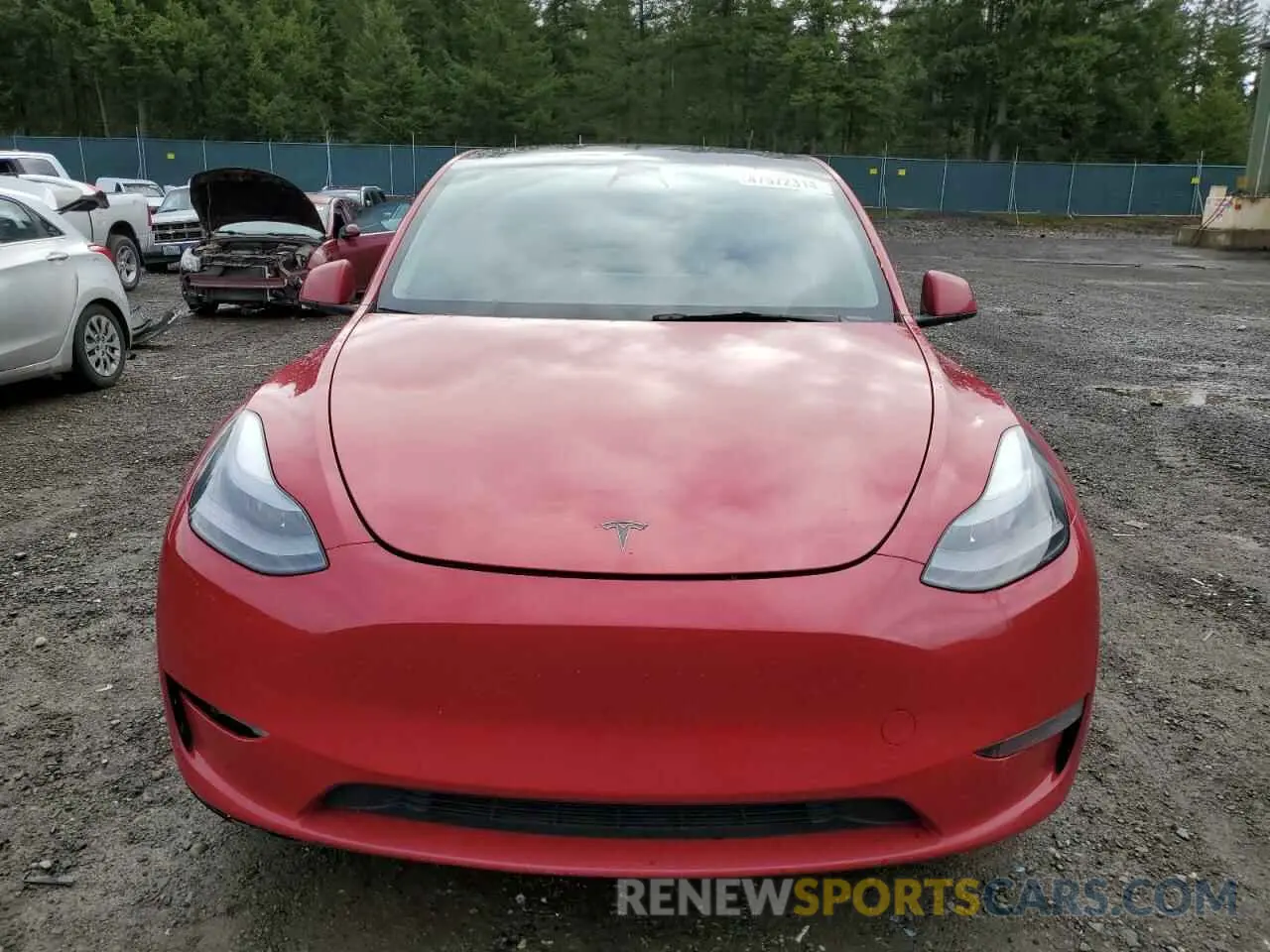 5 Photograph of a damaged car 7SAYGDEF6NF542413 TESLA MODEL Y 2022