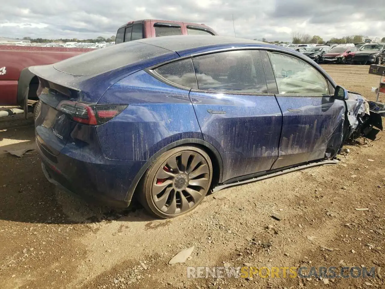 3 Photograph of a damaged car 7SAYGDEF6NF554061 TESLA MODEL Y 2022