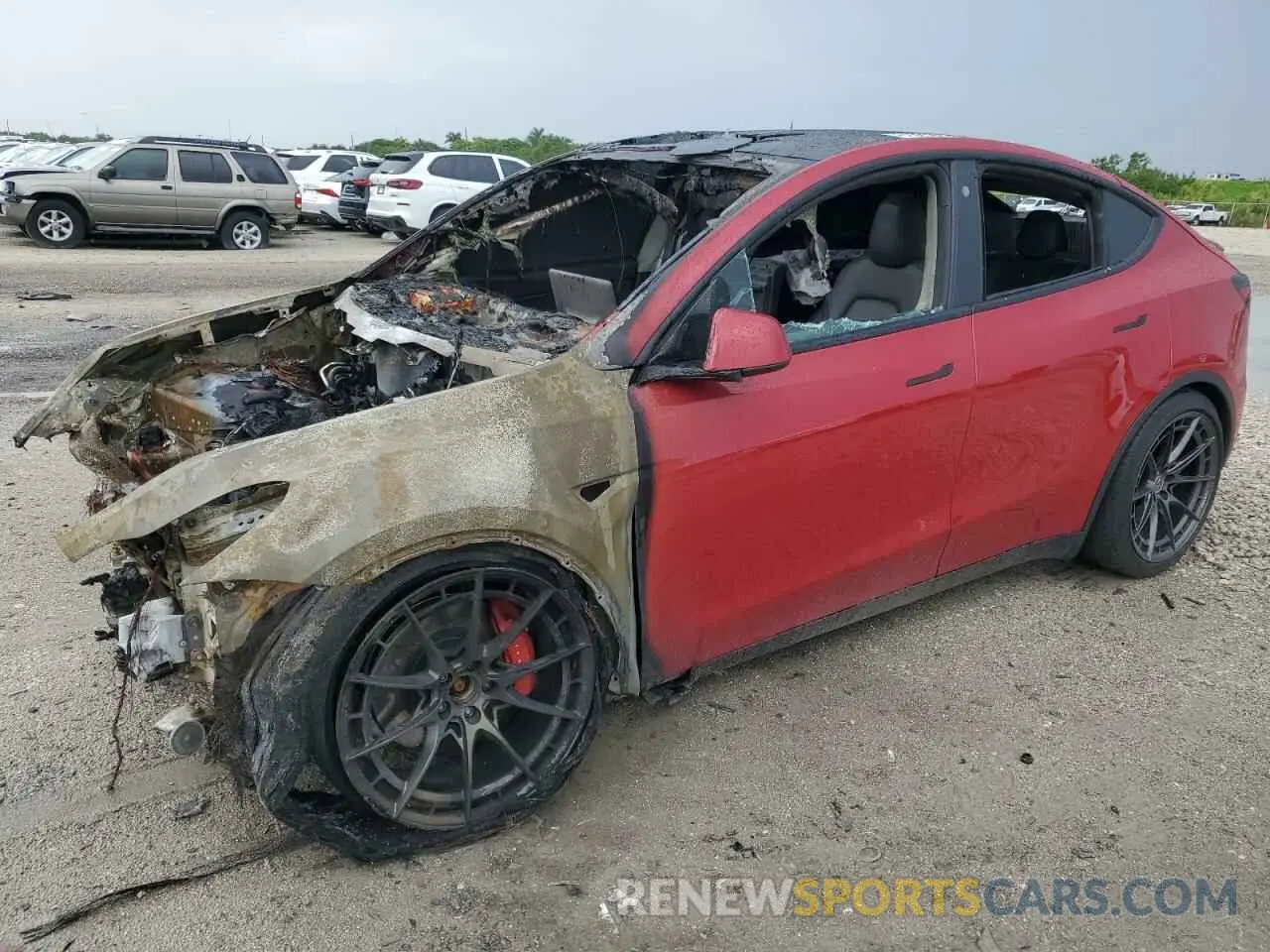 1 Photograph of a damaged car 7SAYGDEF7NF309074 TESLA MODEL Y 2022