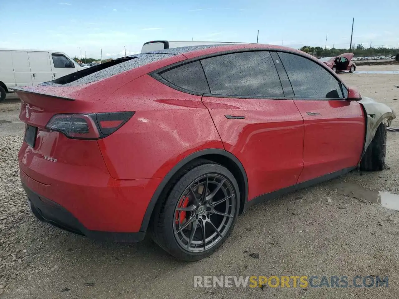 3 Photograph of a damaged car 7SAYGDEF7NF309074 TESLA MODEL Y 2022