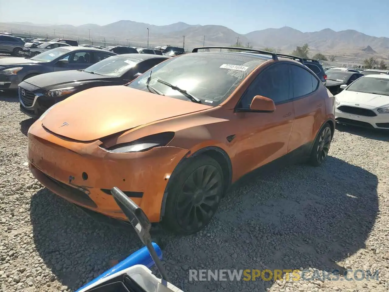1 Photograph of a damaged car 7SAYGDEF7NF336355 TESLA MODEL Y 2022