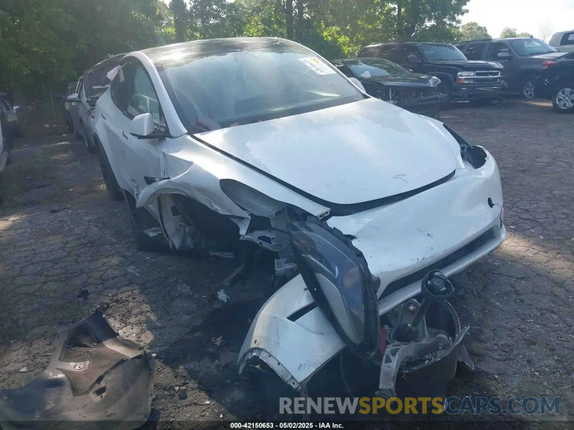1 Photograph of a damaged car 7SAYGDEF7NF380775 TESLA MODEL Y 2022