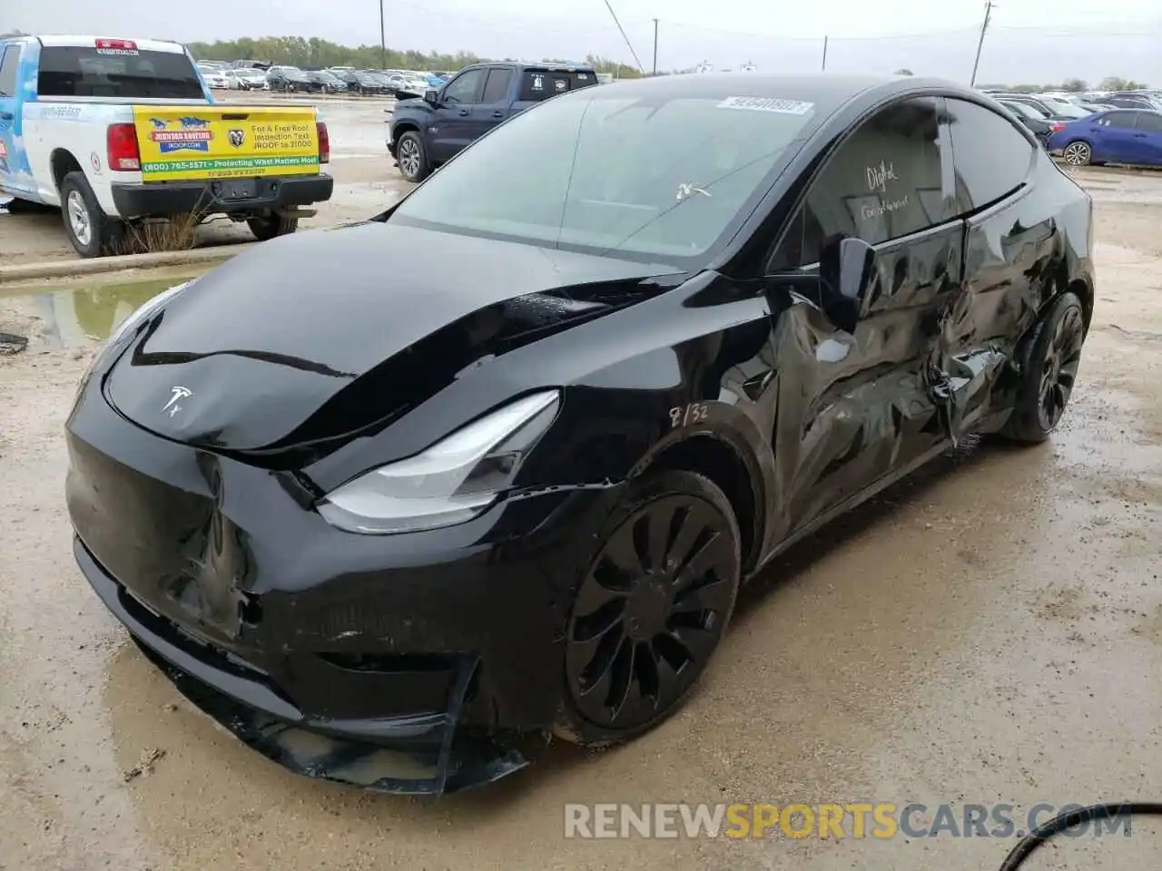 2 Photograph of a damaged car 7SAYGDEF7NF391145 TESLA MODEL Y 2022