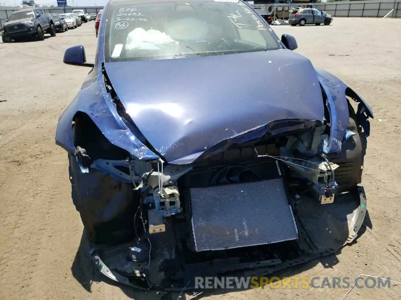 9 Photograph of a damaged car 7SAYGDEF7NF403777 TESLA MODEL Y 2022