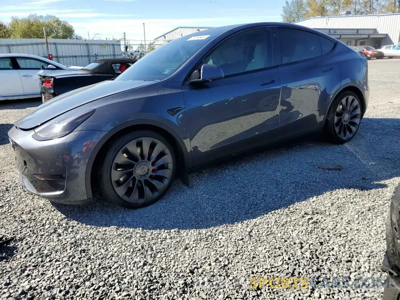 1 Photograph of a damaged car 7SAYGDEF7NF463302 TESLA MODEL Y 2022