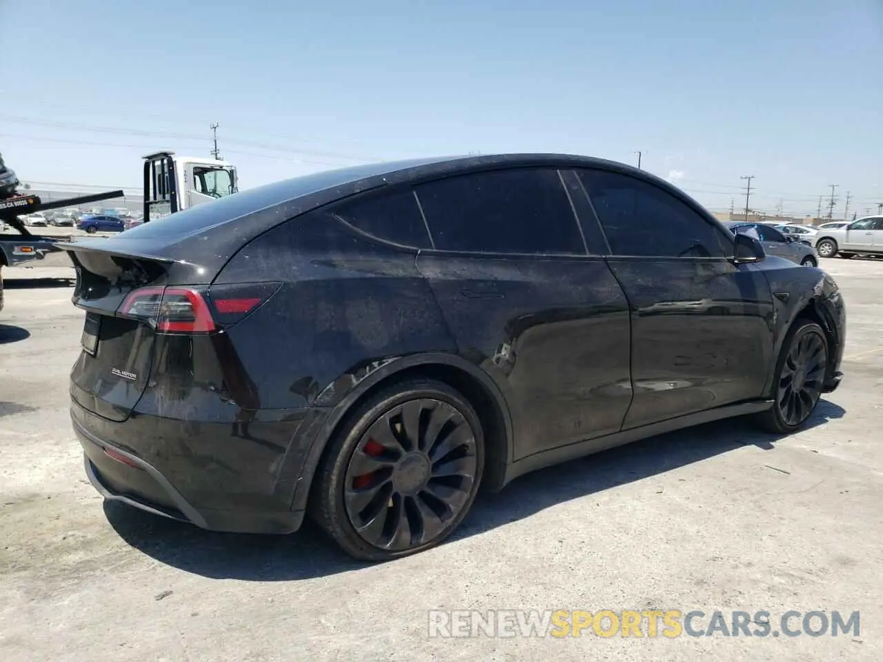 3 Photograph of a damaged car 7SAYGDEF7NF485011 TESLA MODEL Y 2022