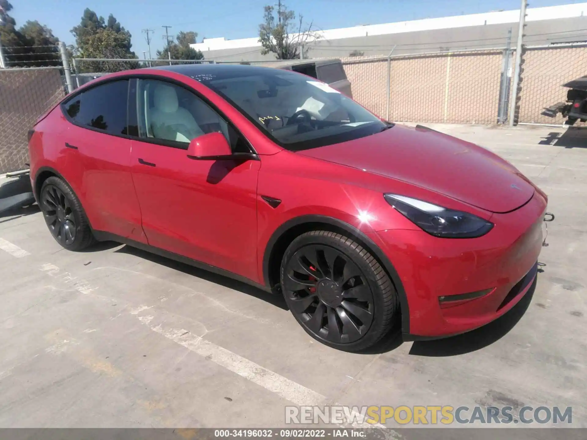 1 Photograph of a damaged car 7SAYGDEF7NF488264 TESLA MODEL Y 2022