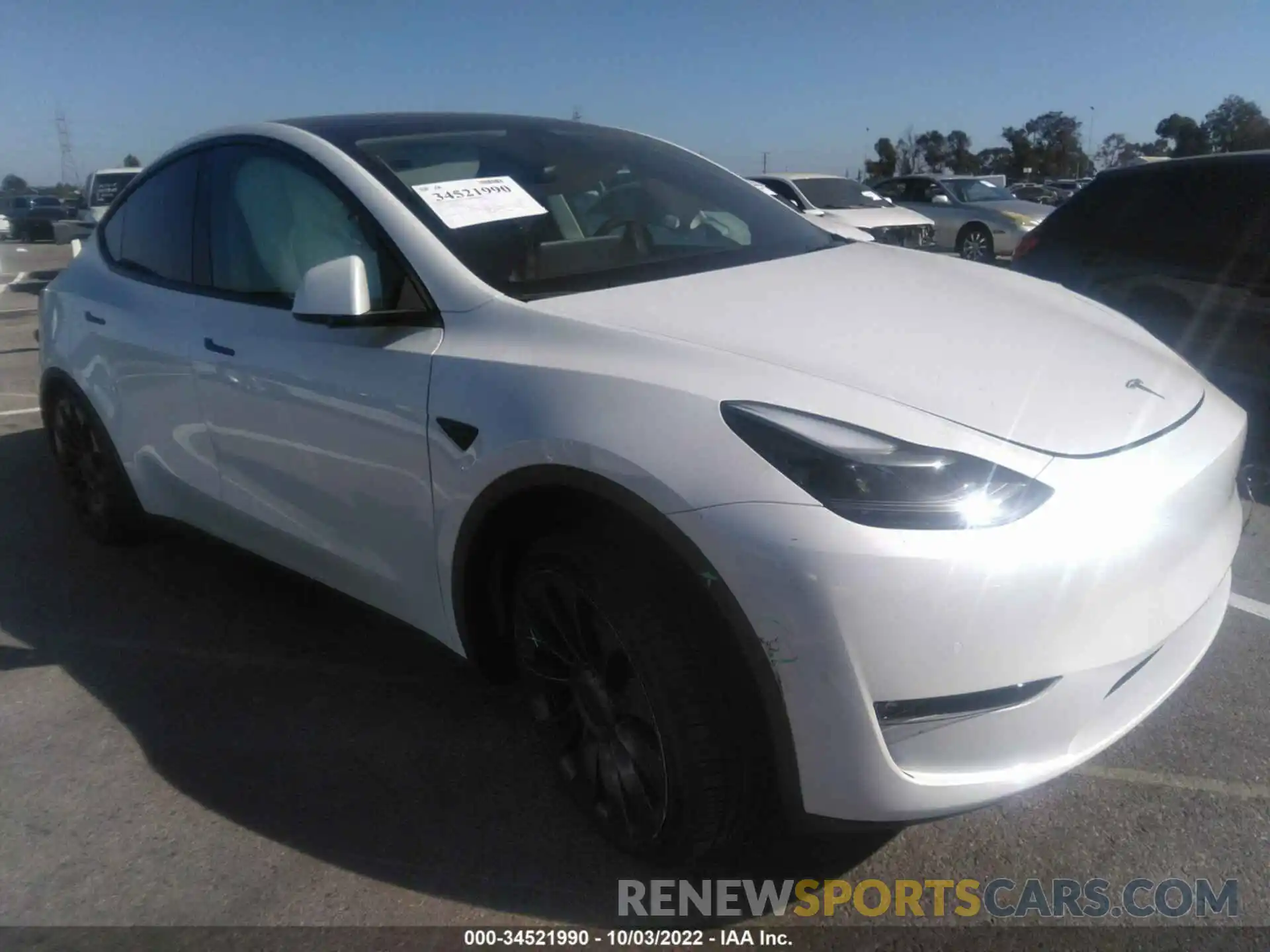 1 Photograph of a damaged car 7SAYGDEF7NF489656 TESLA MODEL Y 2022