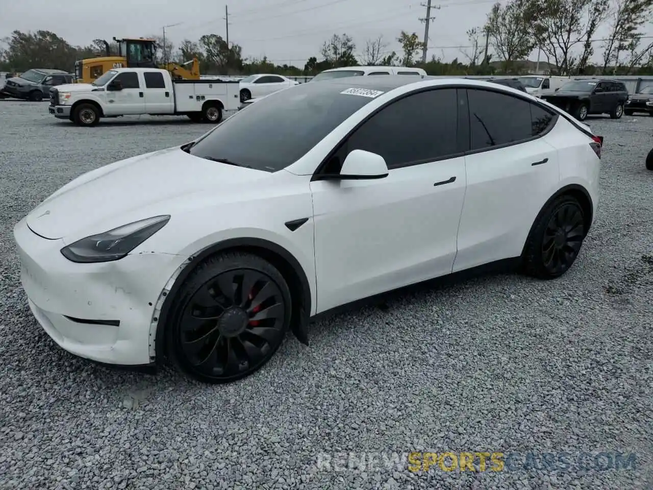 1 Photograph of a damaged car 7SAYGDEF7NF537009 TESLA MODEL Y 2022