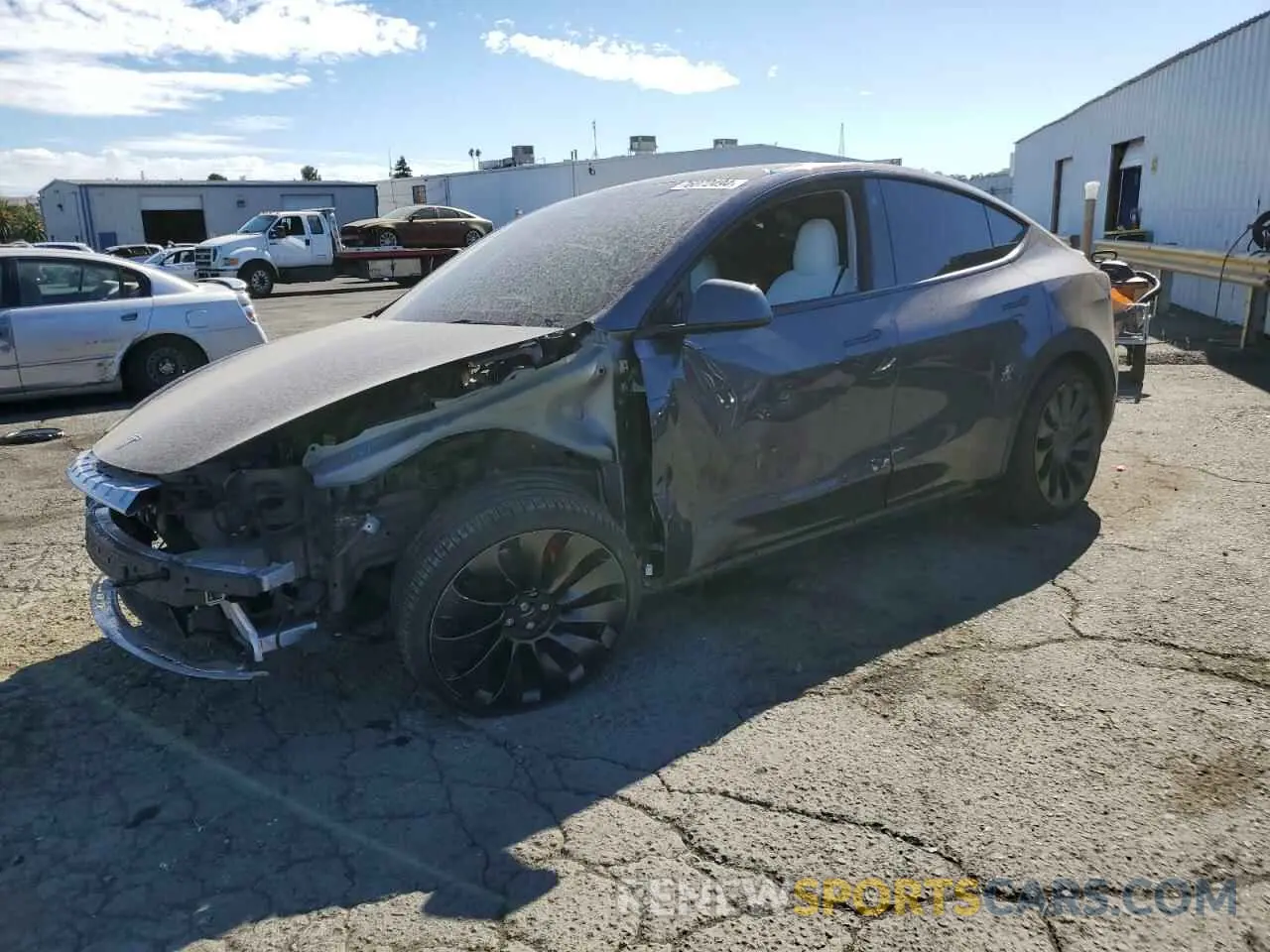 1 Photograph of a damaged car 7SAYGDEF7NF553856 TESLA MODEL Y 2022