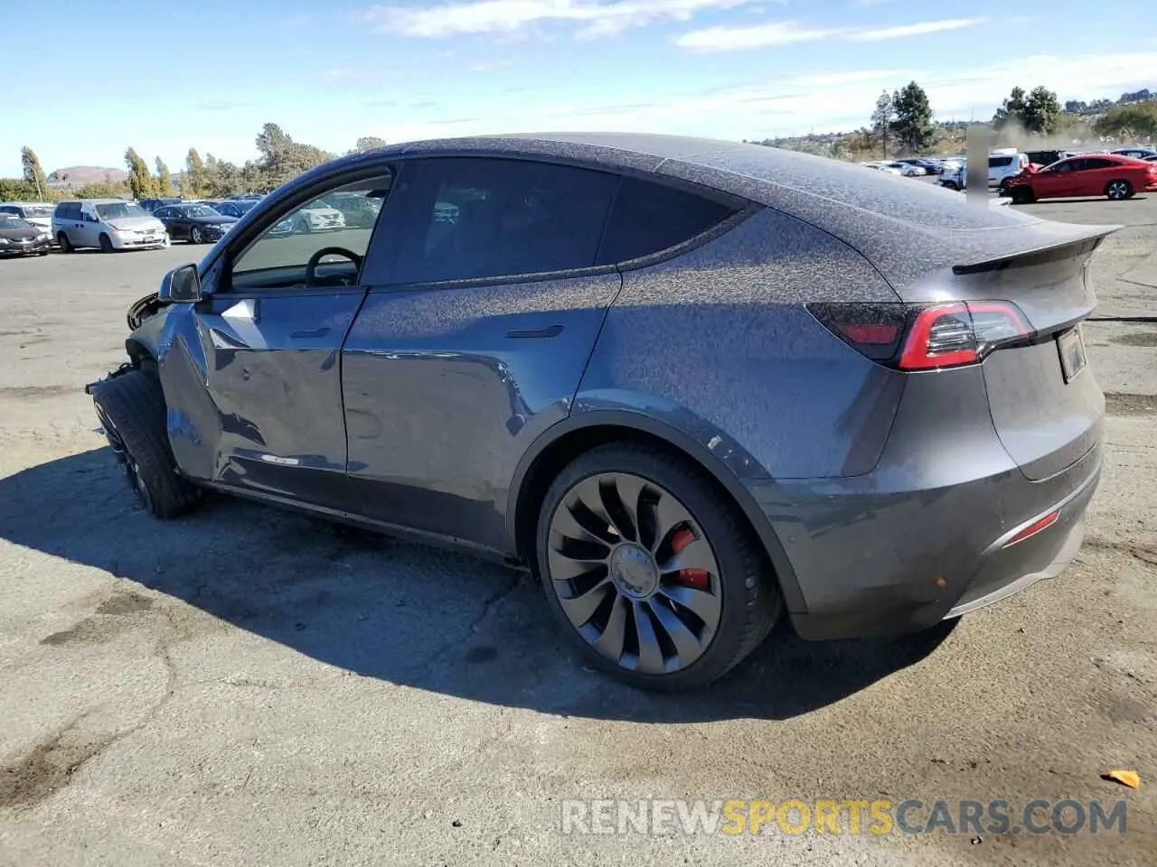 2 Photograph of a damaged car 7SAYGDEF7NF553856 TESLA MODEL Y 2022