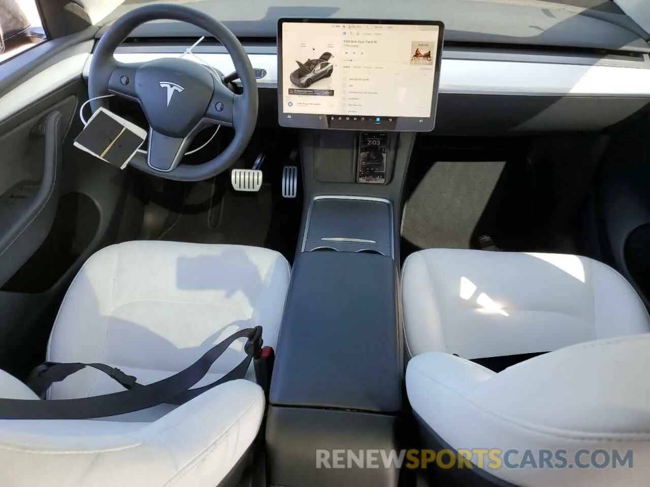 8 Photograph of a damaged car 7SAYGDEF7NF553856 TESLA MODEL Y 2022