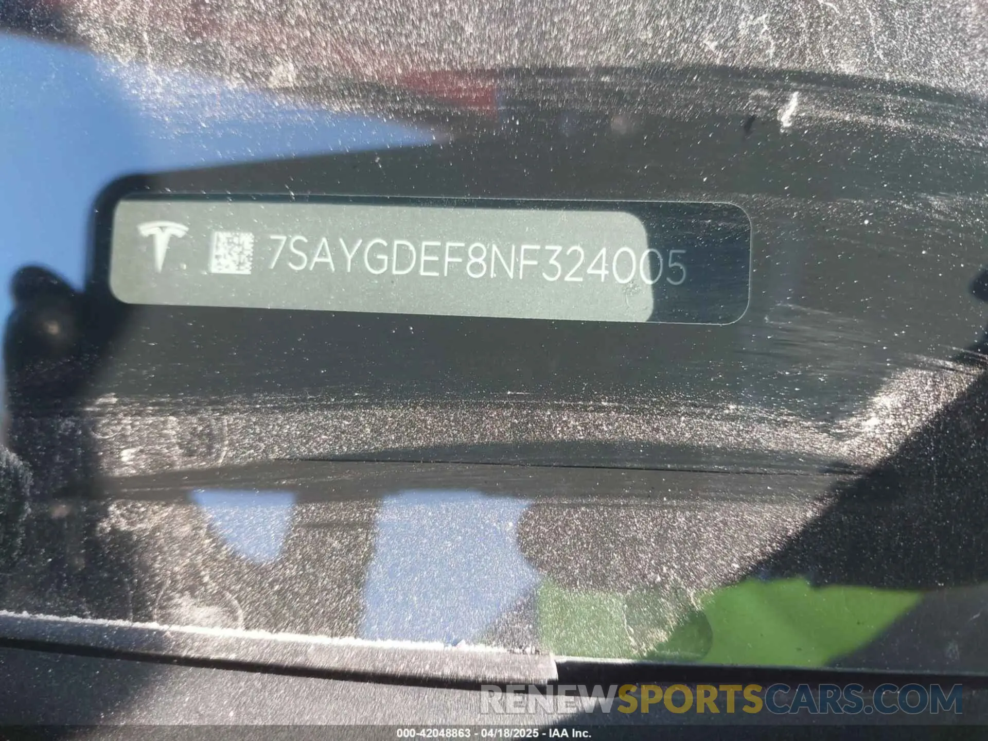 9 Photograph of a damaged car 7SAYGDEF8NF324005 TESLA MODEL Y 2022