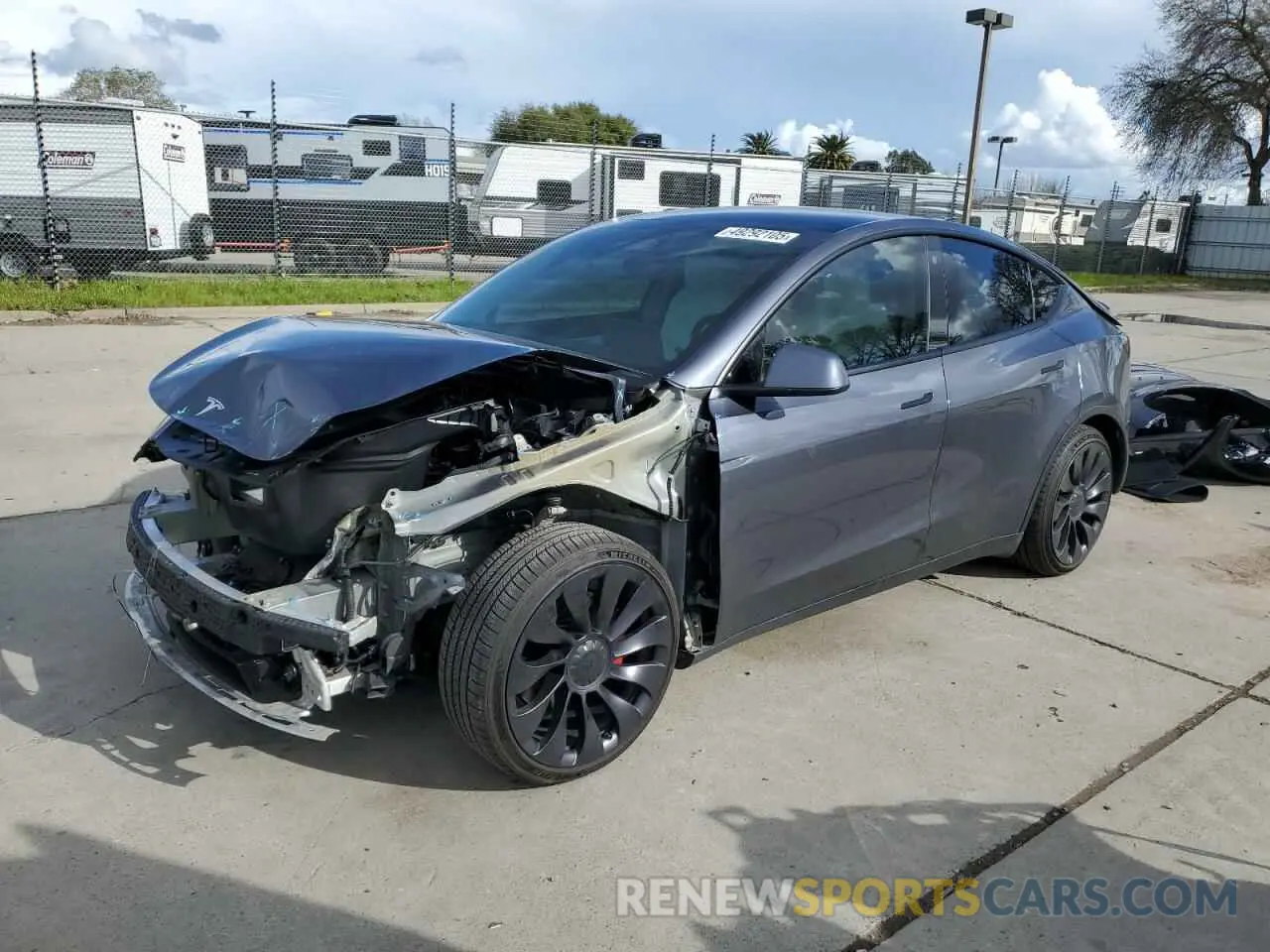 1 Photograph of a damaged car 7SAYGDEF8NF341273 TESLA MODEL Y 2022