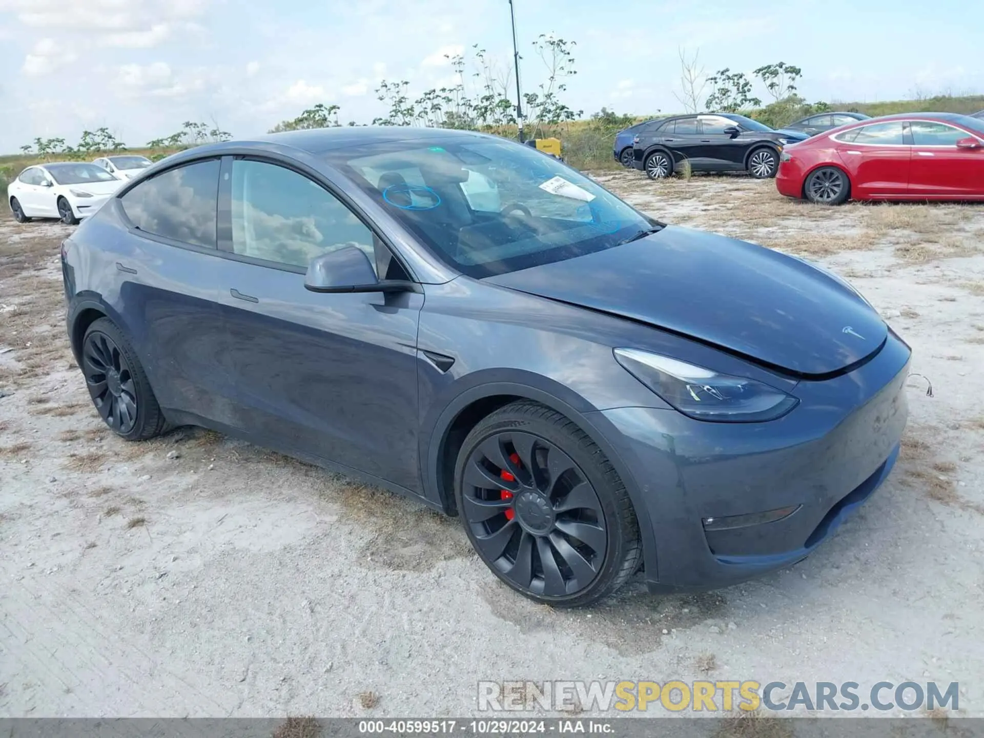 1 Photograph of a damaged car 7SAYGDEF8NF375505 TESLA MODEL Y 2022