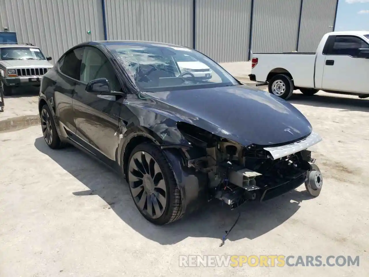 1 Photograph of a damaged car 7SAYGDEF8NF378114 TESLA MODEL Y 2022