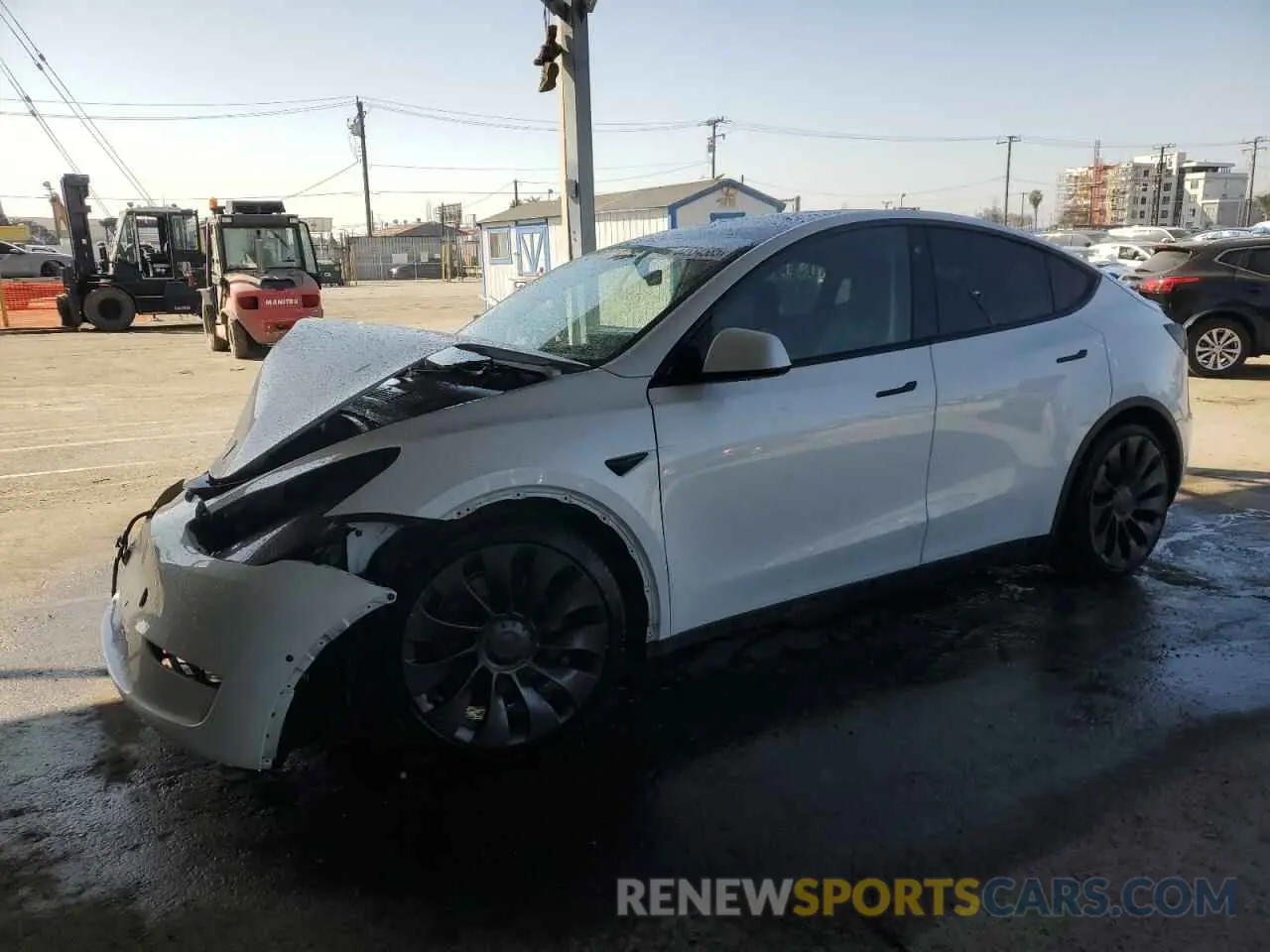 1 Photograph of a damaged car 7SAYGDEF8NF381644 TESLA MODEL Y 2022