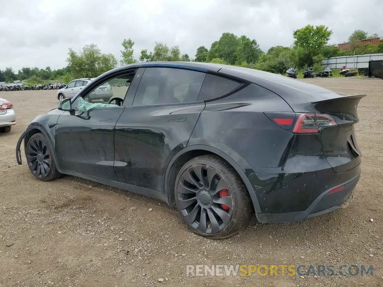 2 Photograph of a damaged car 7SAYGDEF8NF389954 TESLA MODEL Y 2022