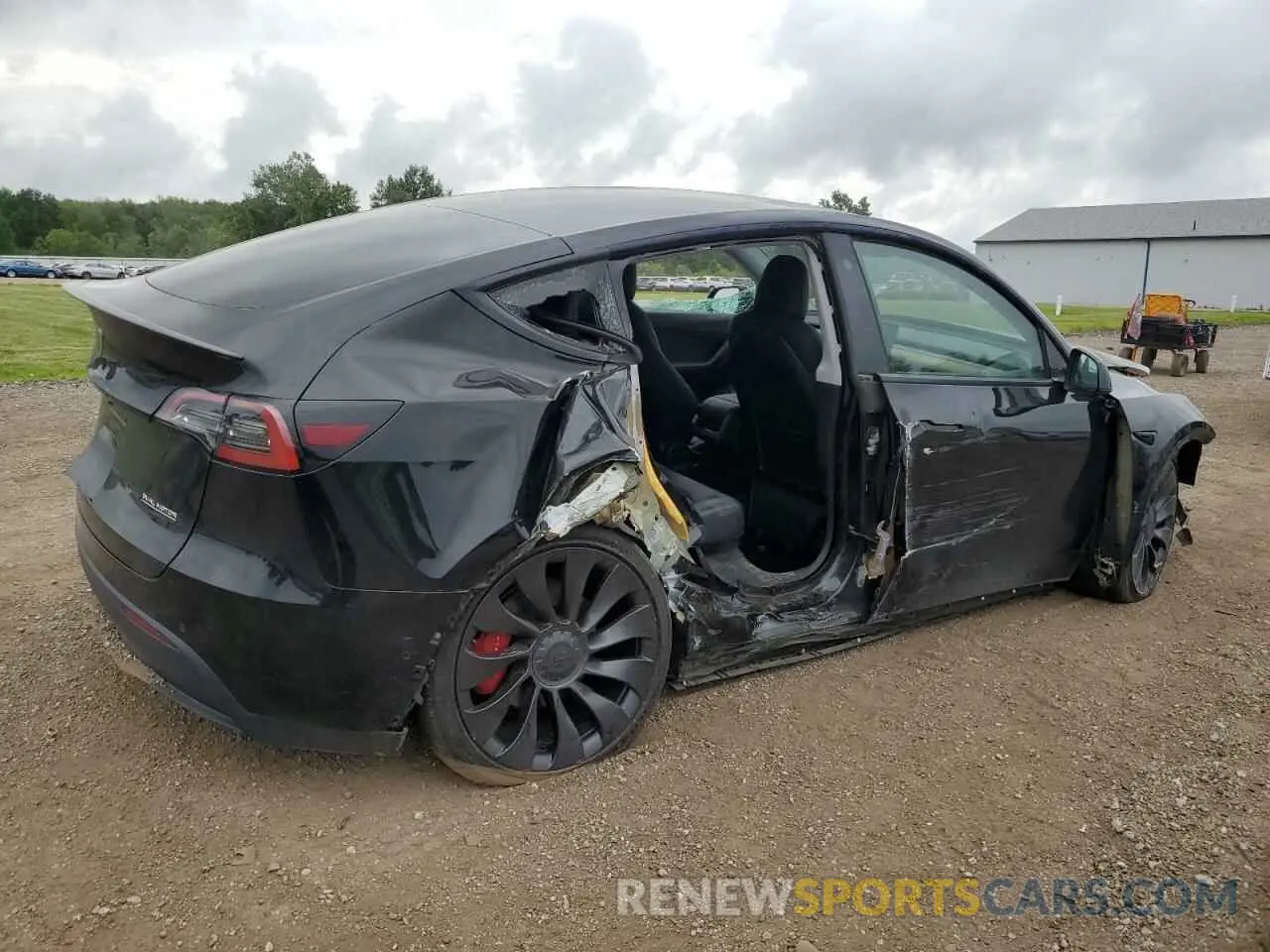 3 Photograph of a damaged car 7SAYGDEF8NF389954 TESLA MODEL Y 2022