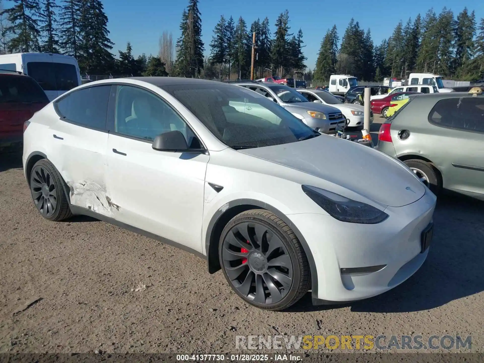 1 Photograph of a damaged car 7SAYGDEF8NF405344 TESLA MODEL Y 2022