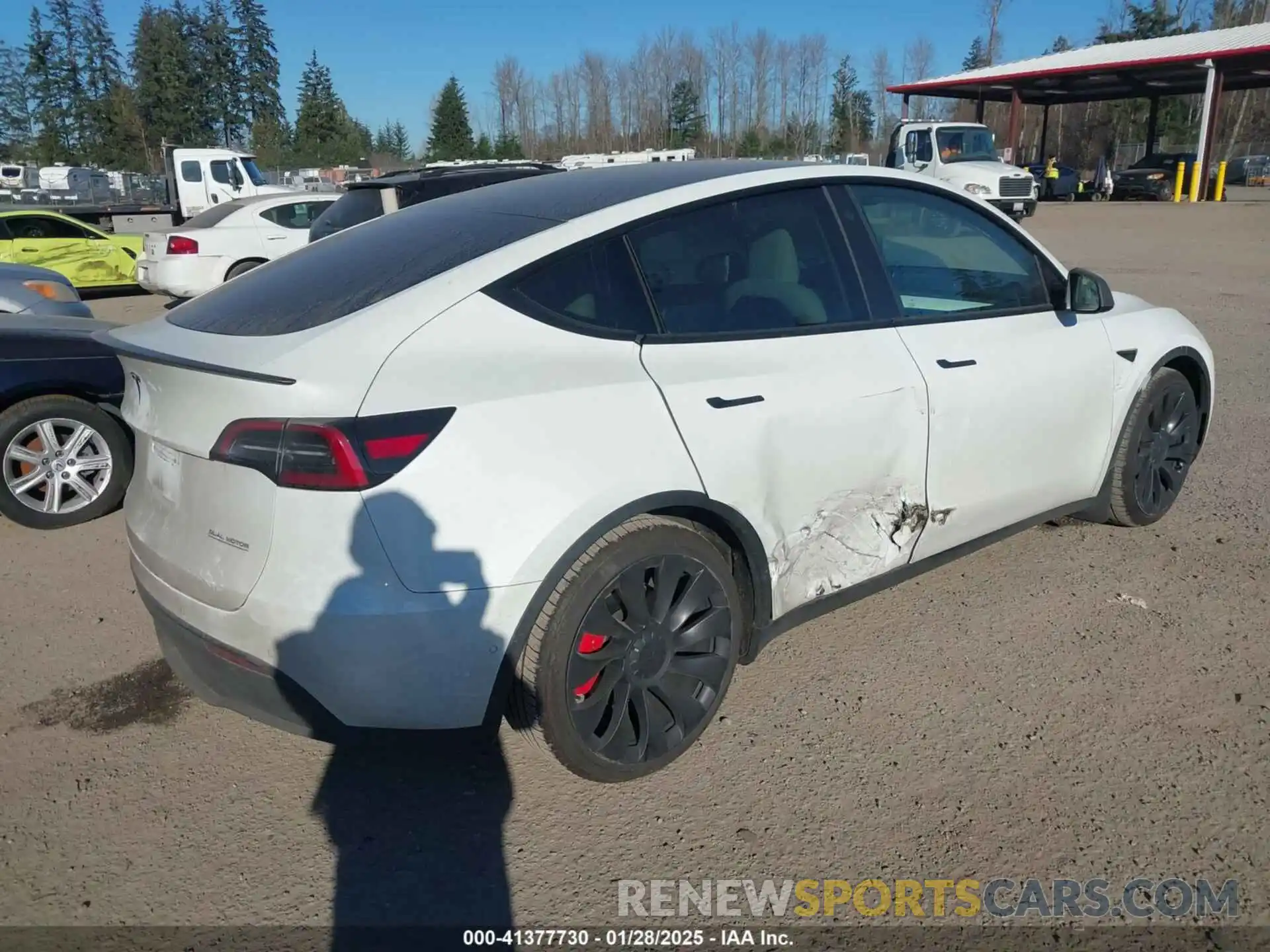 4 Photograph of a damaged car 7SAYGDEF8NF405344 TESLA MODEL Y 2022