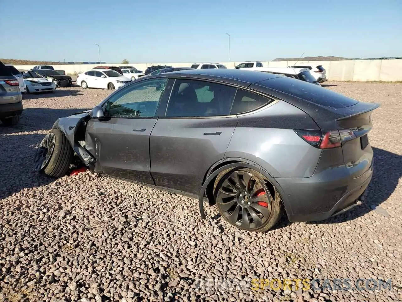 2 Photograph of a damaged car 7SAYGDEF8NF406607 TESLA MODEL Y 2022