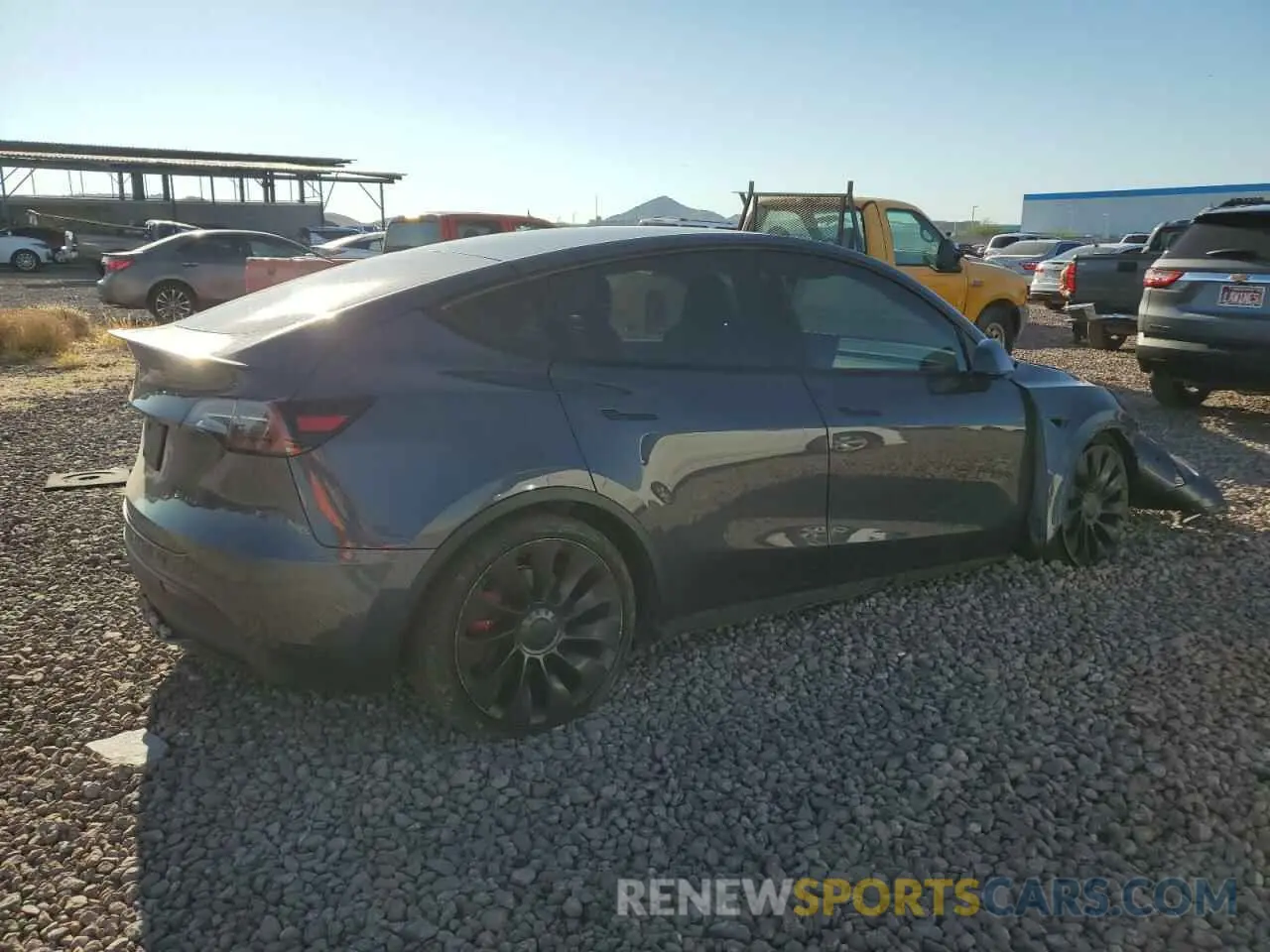 3 Photograph of a damaged car 7SAYGDEF8NF406607 TESLA MODEL Y 2022