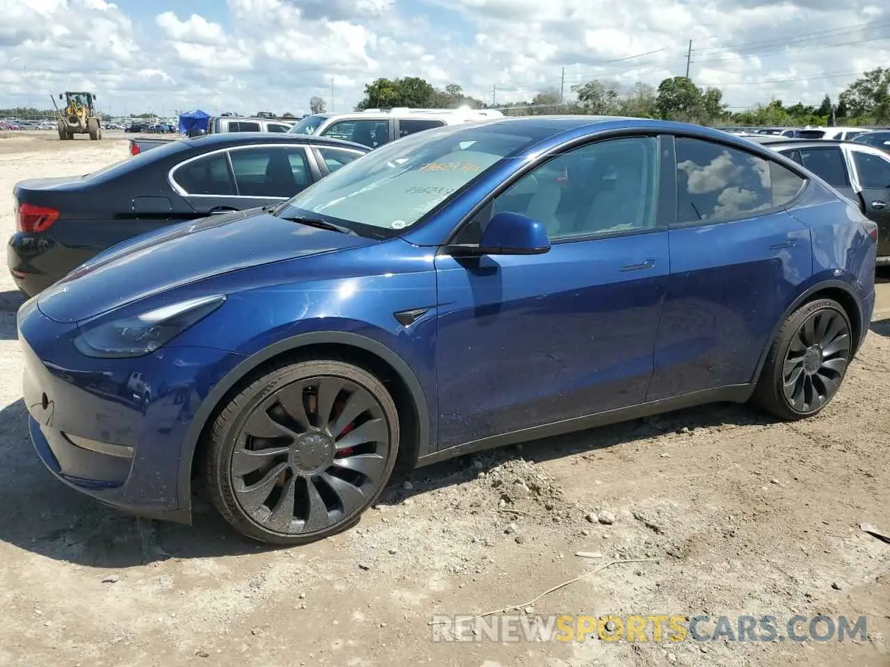 1 Photograph of a damaged car 7SAYGDEF8NF441826 TESLA MODEL Y 2022