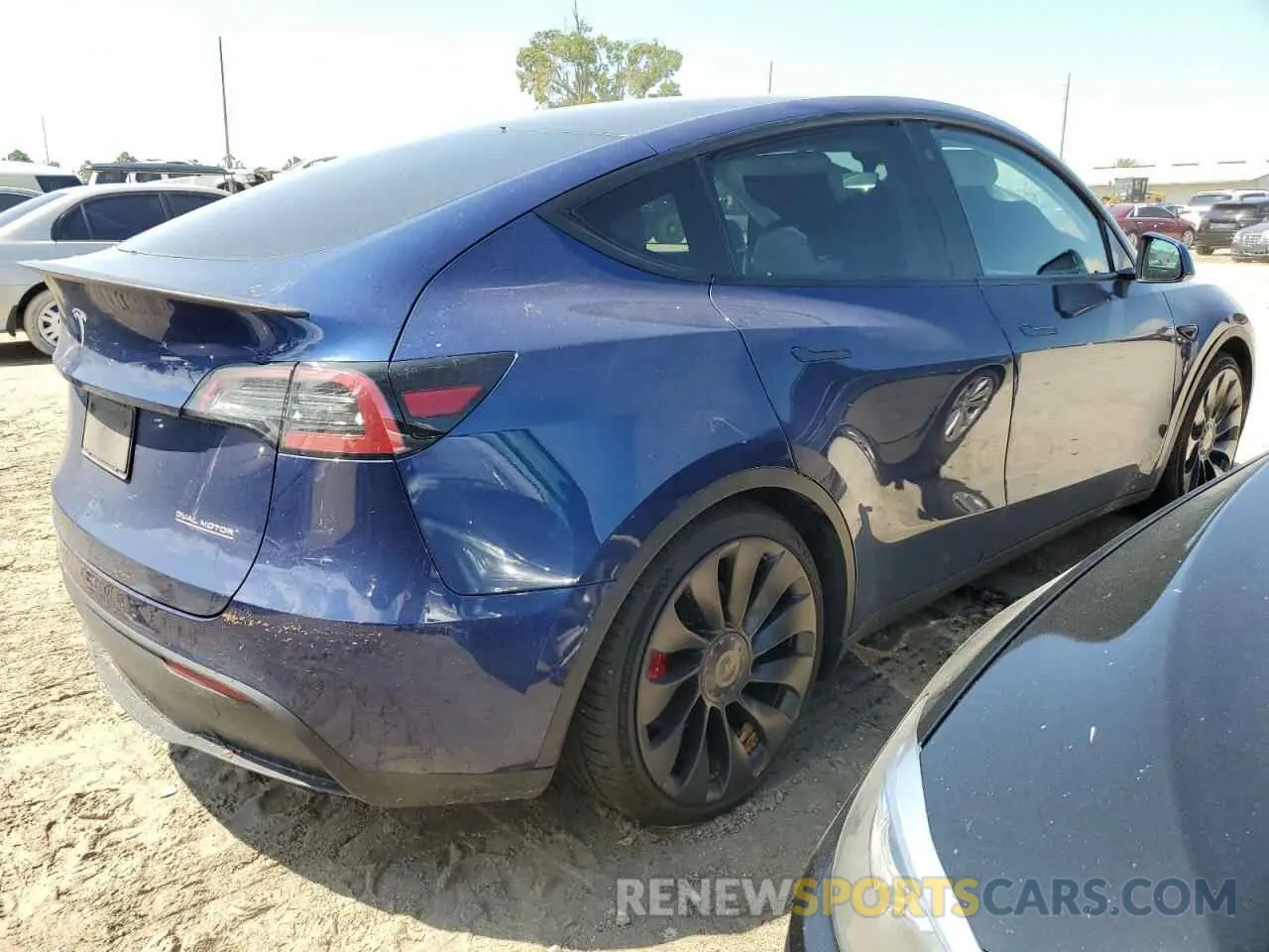 3 Photograph of a damaged car 7SAYGDEF8NF441826 TESLA MODEL Y 2022