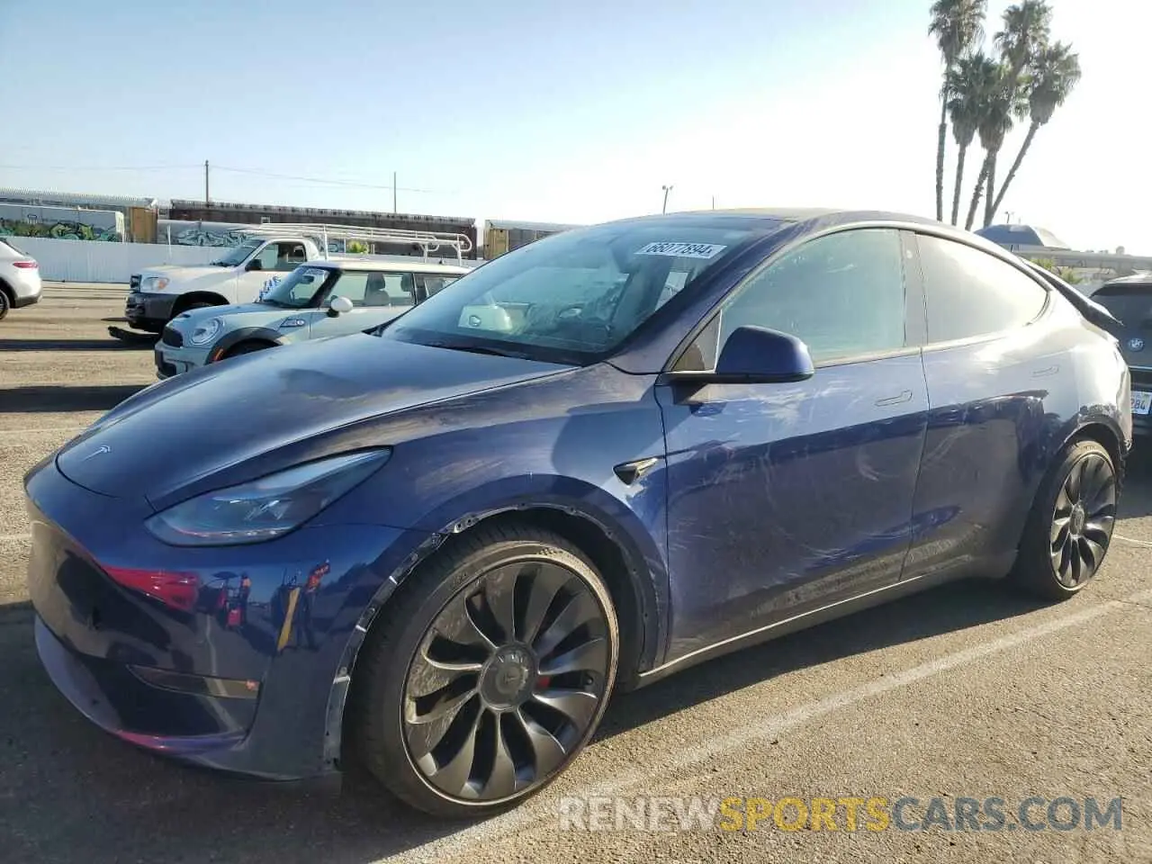 1 Photograph of a damaged car 7SAYGDEF8NF446623 TESLA MODEL Y 2022