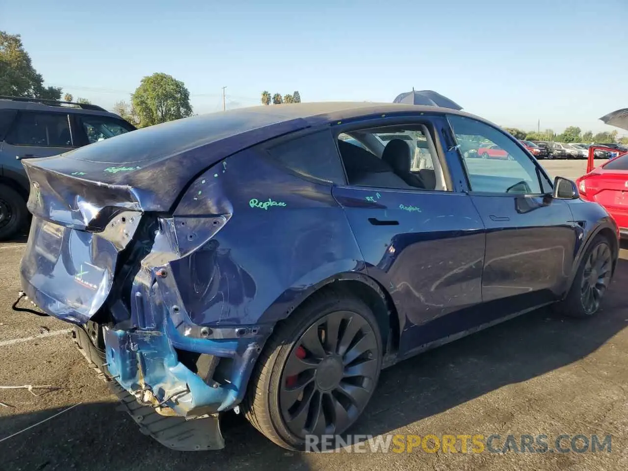 3 Photograph of a damaged car 7SAYGDEF8NF446623 TESLA MODEL Y 2022