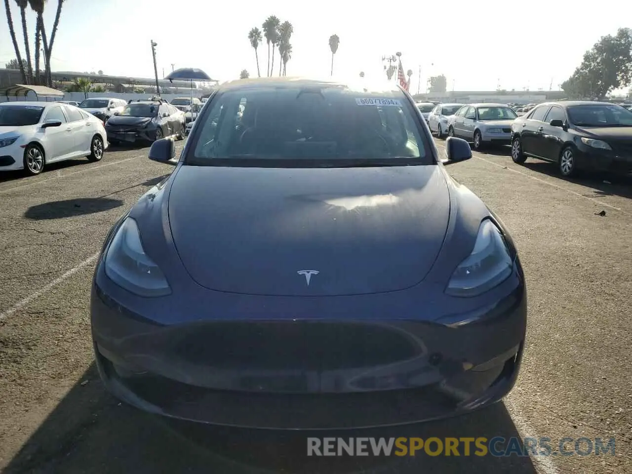 5 Photograph of a damaged car 7SAYGDEF8NF446623 TESLA MODEL Y 2022