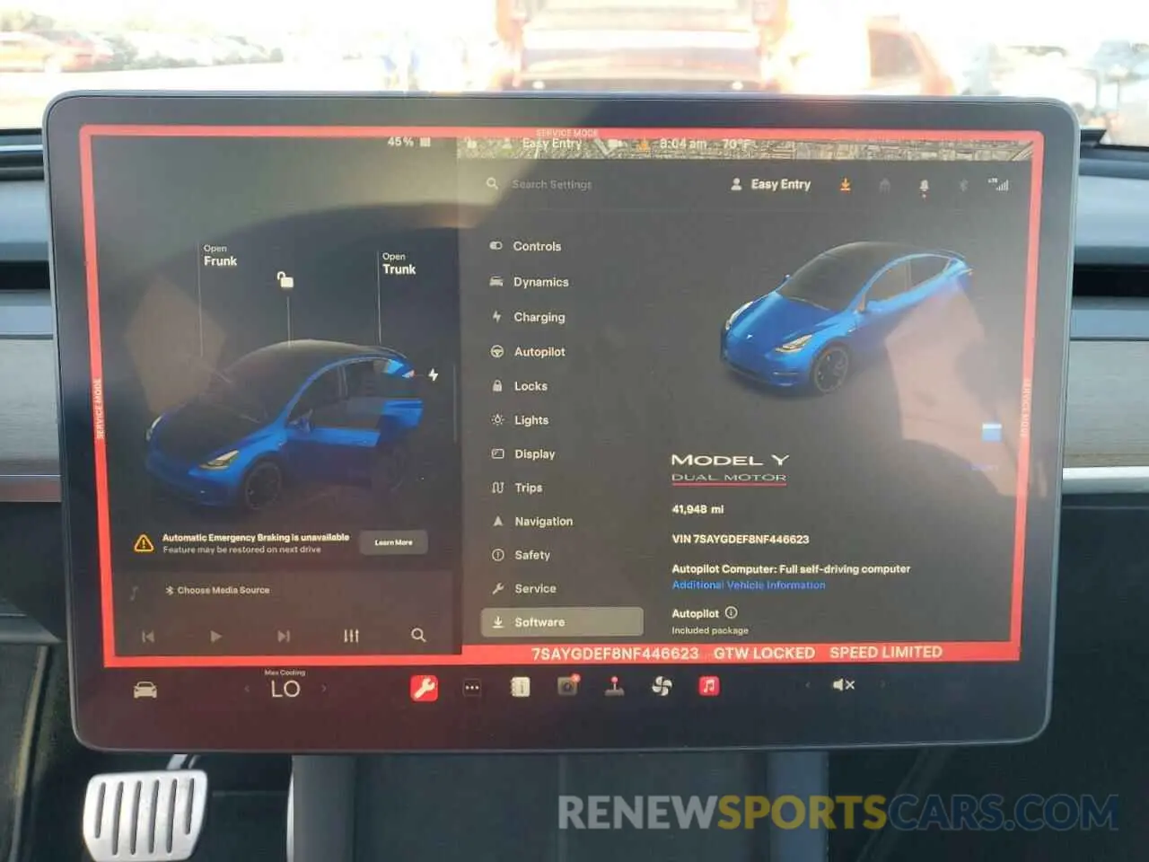 9 Photograph of a damaged car 7SAYGDEF8NF446623 TESLA MODEL Y 2022