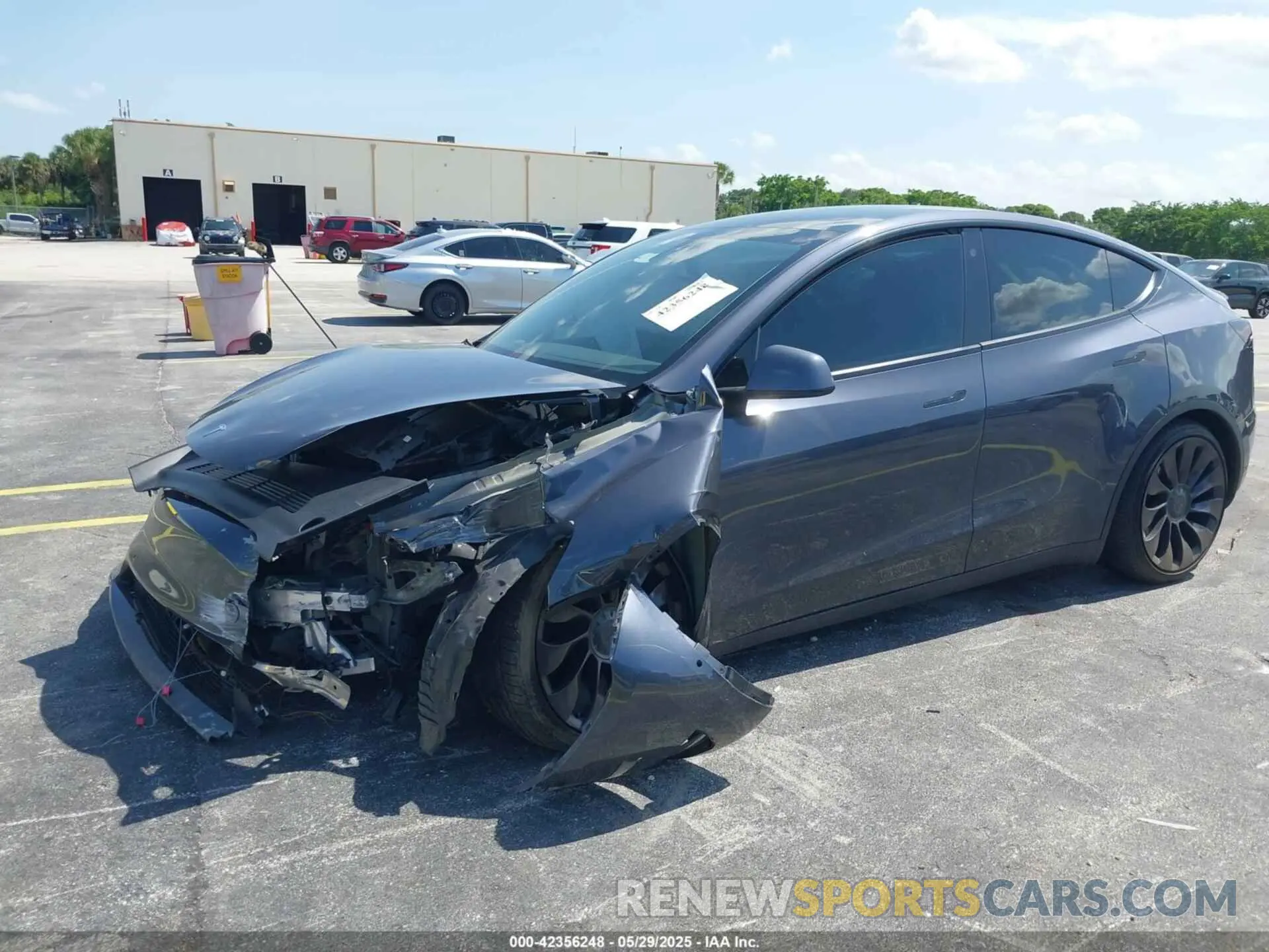 2 Photograph of a damaged car 7SAYGDEF8NF450574 TESLA MODEL Y 2022