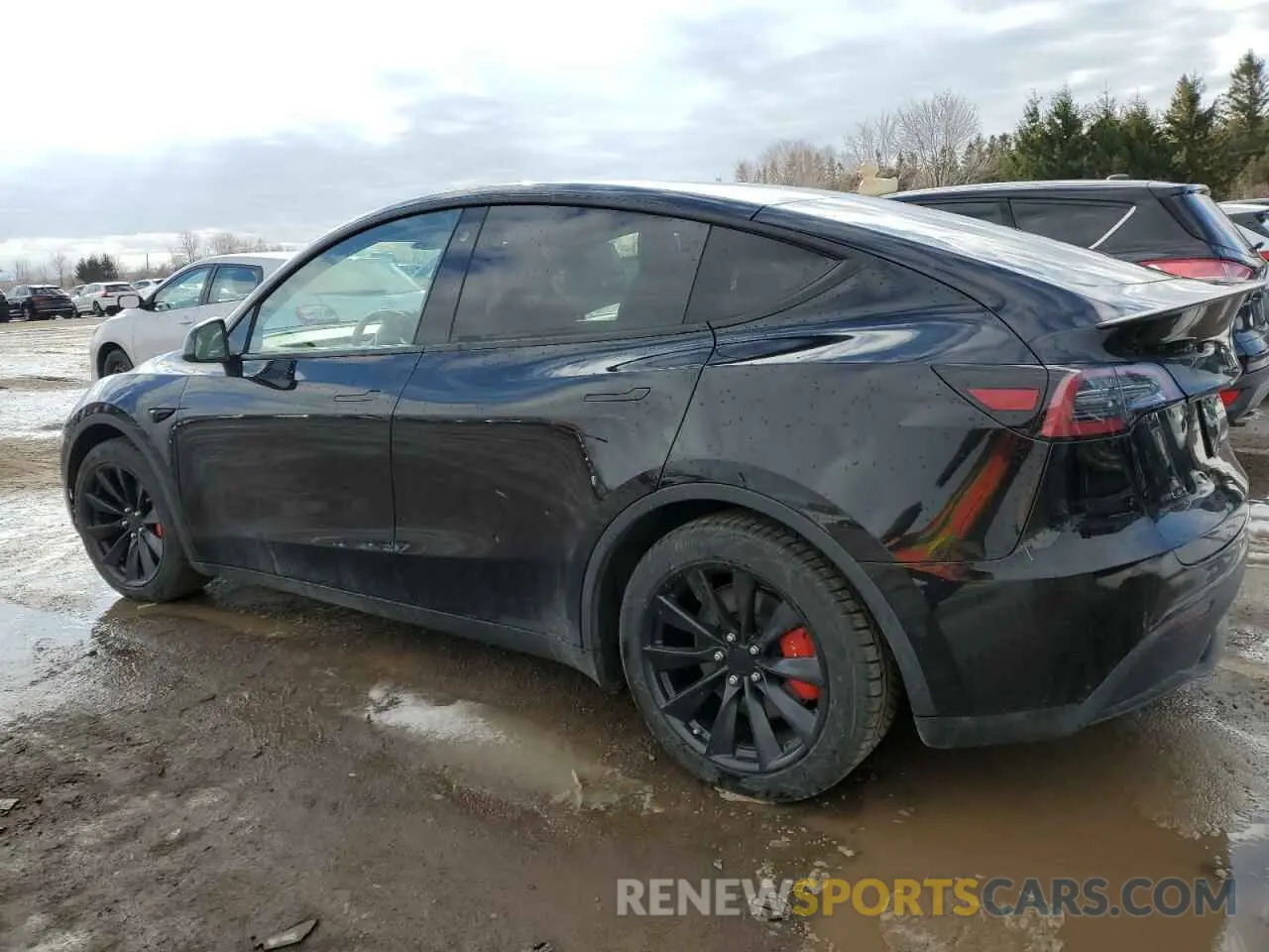2 Photograph of a damaged car 7SAYGDEF8NF452387 TESLA MODEL Y 2022