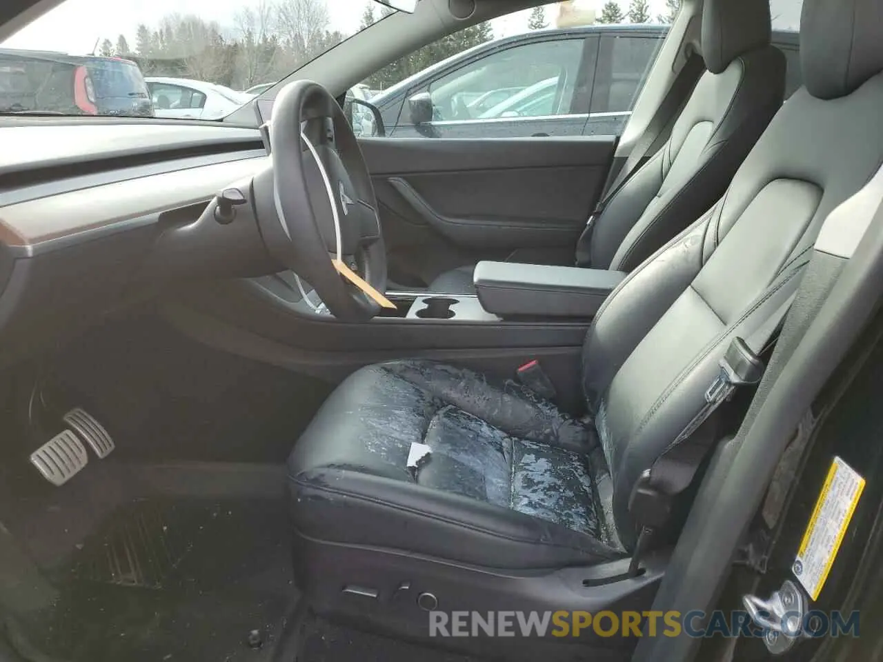 7 Photograph of a damaged car 7SAYGDEF8NF452387 TESLA MODEL Y 2022