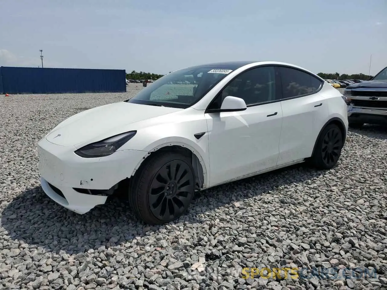 1 Photograph of a damaged car 7SAYGDEF8NF469285 TESLA MODEL Y 2022