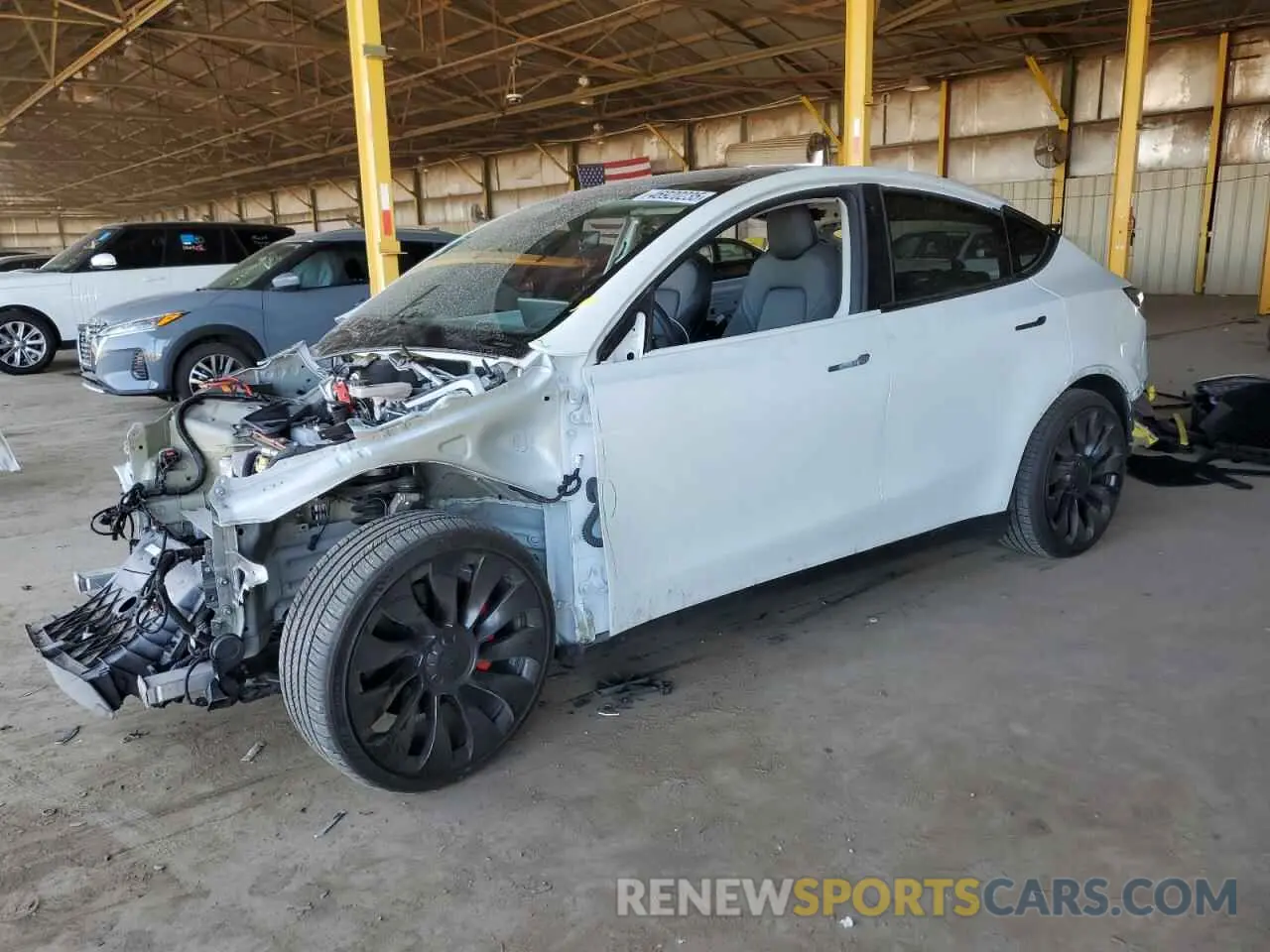 1 Photograph of a damaged car 7SAYGDEF8NF489908 TESLA MODEL Y 2022