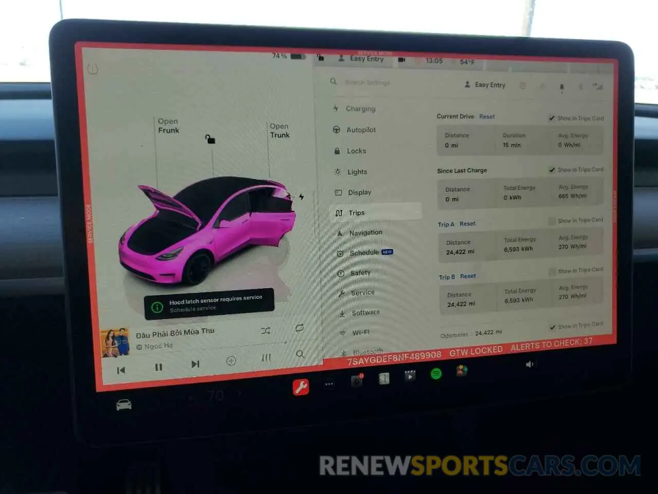 9 Photograph of a damaged car 7SAYGDEF8NF489908 TESLA MODEL Y 2022