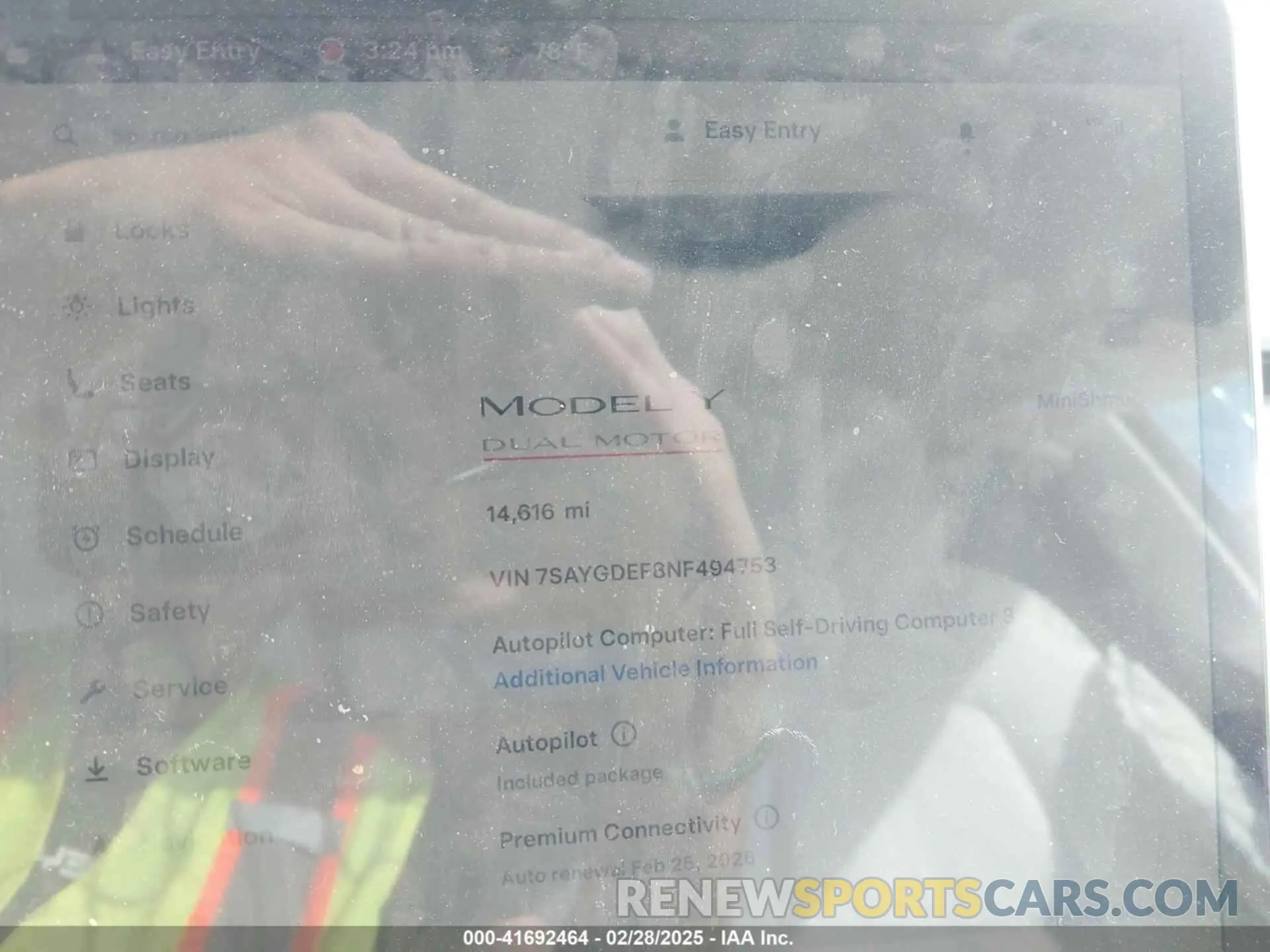 7 Photograph of a damaged car 7SAYGDEF8NF494753 TESLA MODEL Y 2022