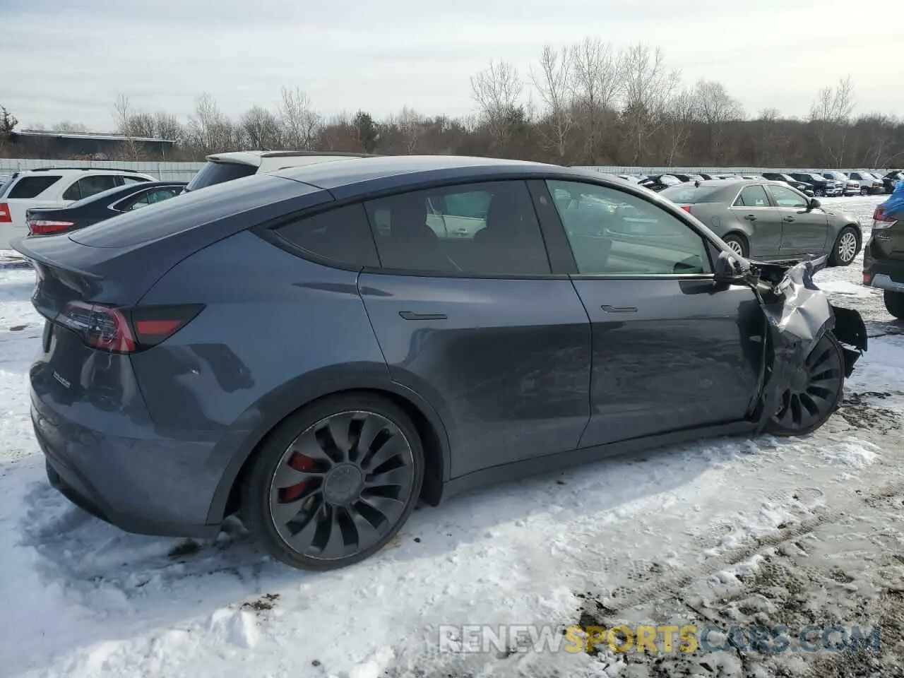 3 Photograph of a damaged car 7SAYGDEF8NF513978 TESLA MODEL Y 2022