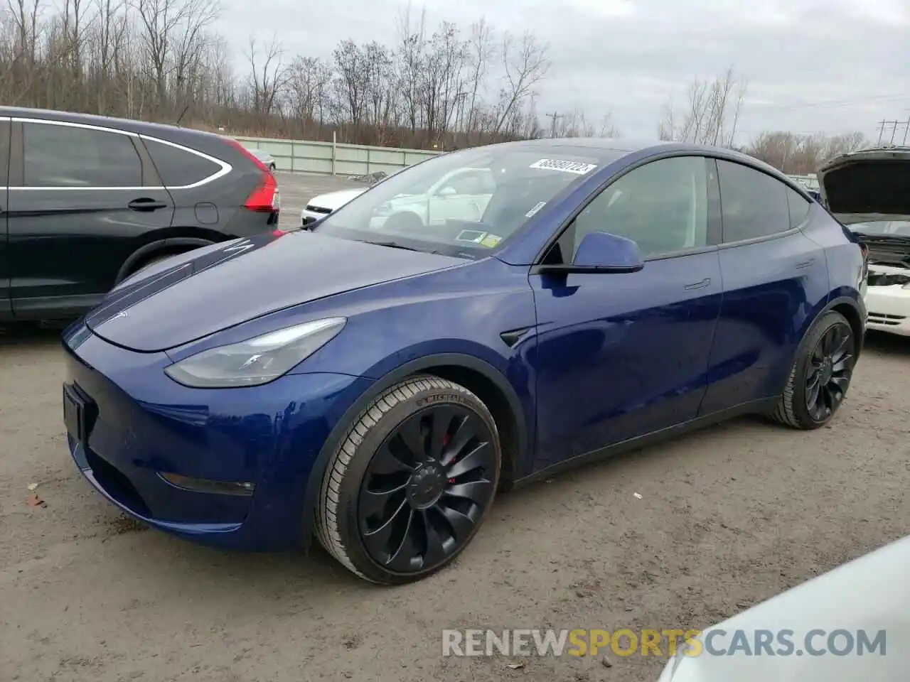 1 Photograph of a damaged car 7SAYGDEF8NF523989 TESLA MODEL Y 2022