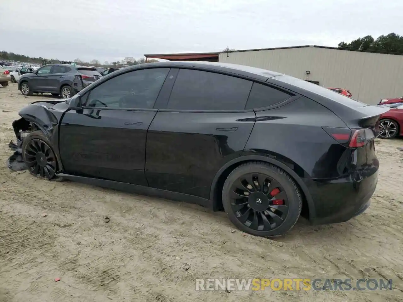 2 Photograph of a damaged car 7SAYGDEF8NF534376 TESLA MODEL Y 2022