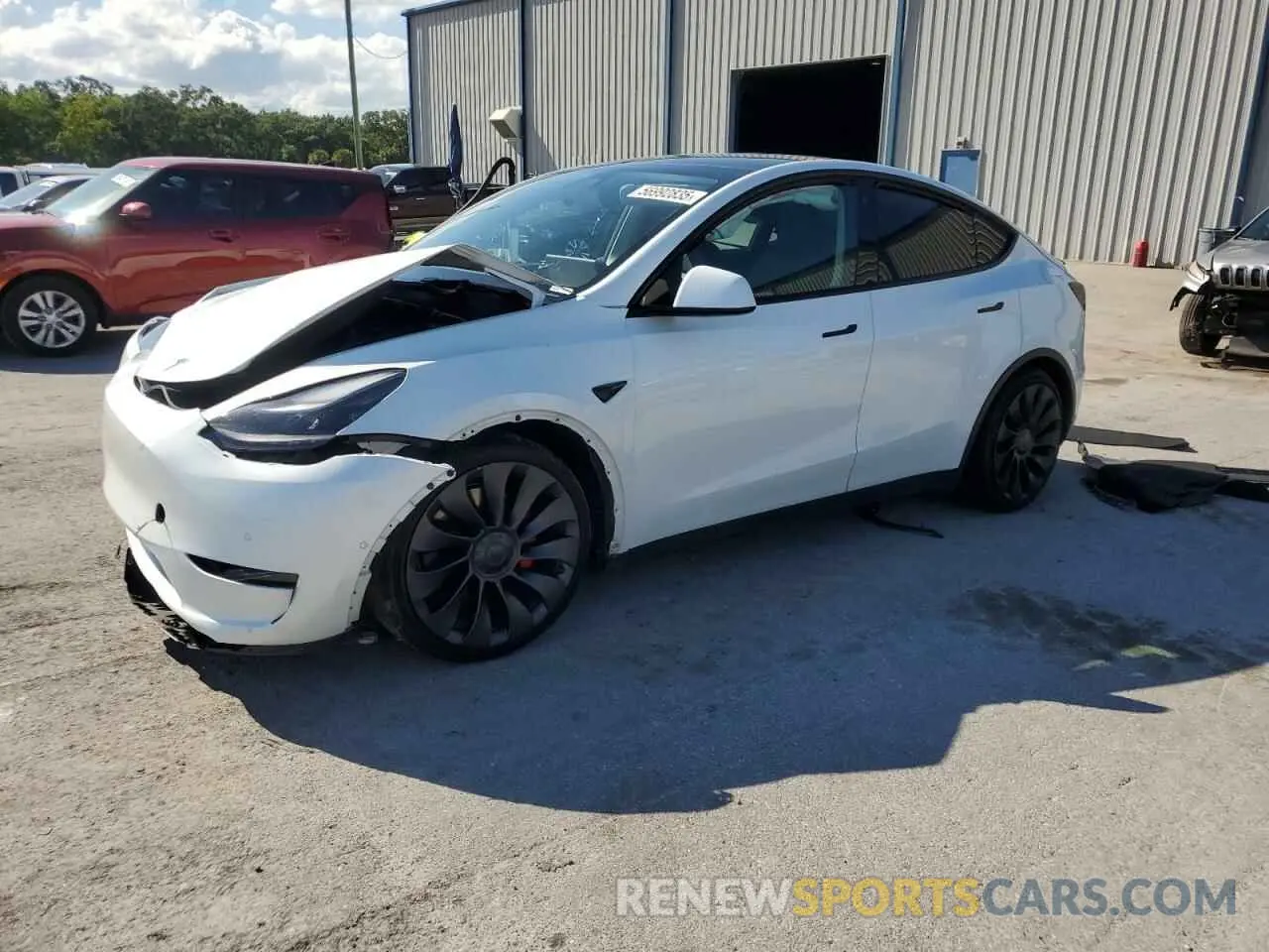 1 Photograph of a damaged car 7SAYGDEF9NF338317 TESLA MODEL Y 2022