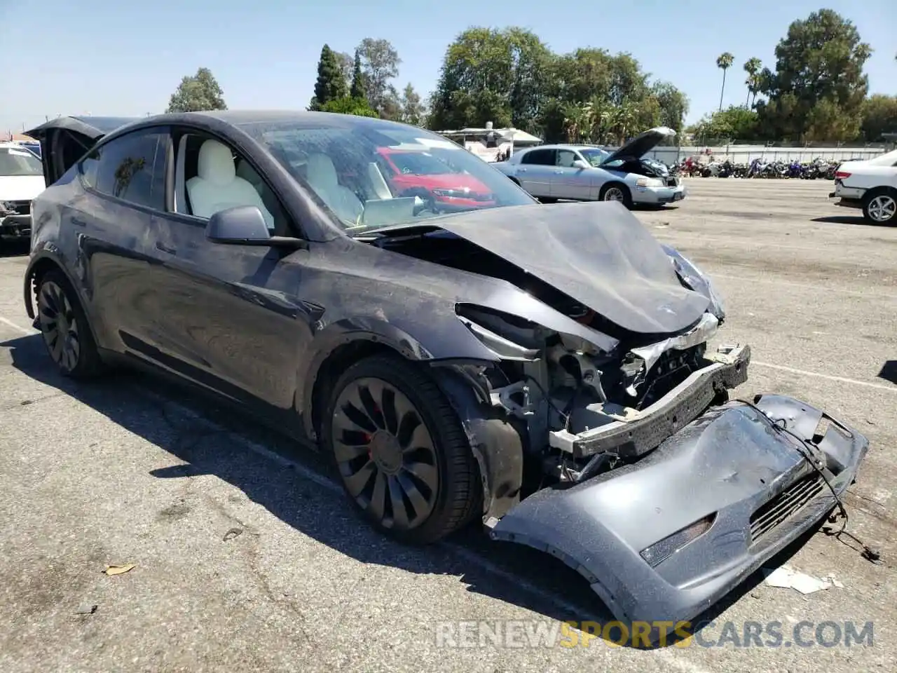 1 Photograph of a damaged car 7SAYGDEF9NF338432 TESLA MODEL Y 2022