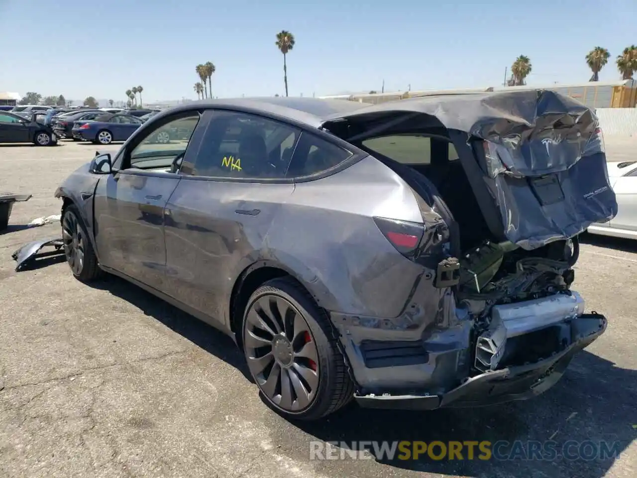 3 Photograph of a damaged car 7SAYGDEF9NF338432 TESLA MODEL Y 2022