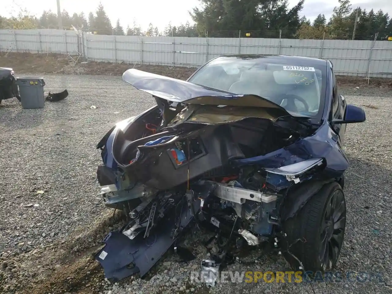 10 Photograph of a damaged car 7SAYGDEF9NF340925 TESLA MODEL Y 2022