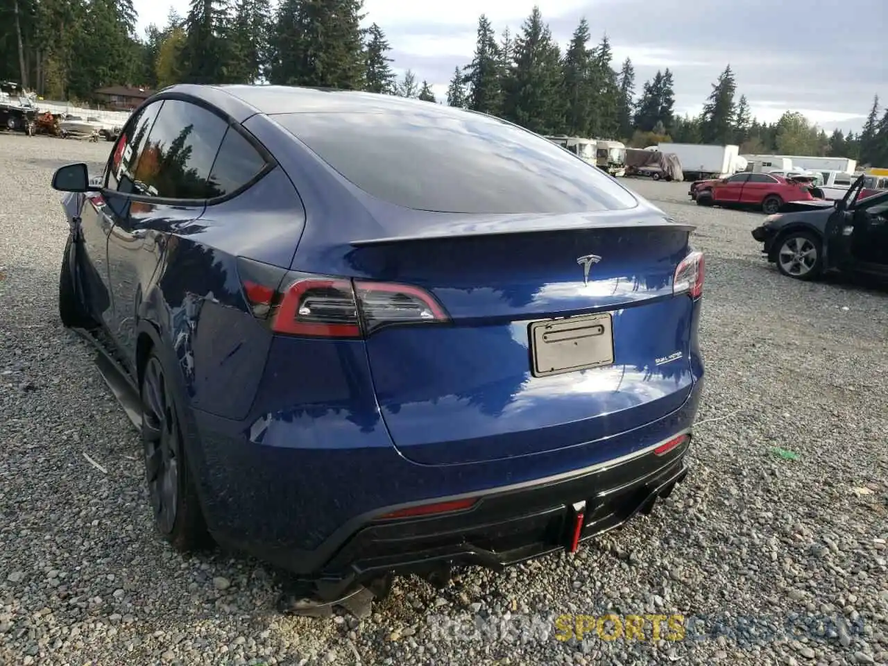 3 Photograph of a damaged car 7SAYGDEF9NF340925 TESLA MODEL Y 2022